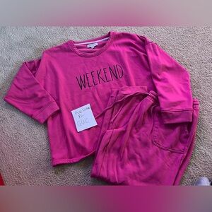 Rae Dunn sweatsuit /PJS